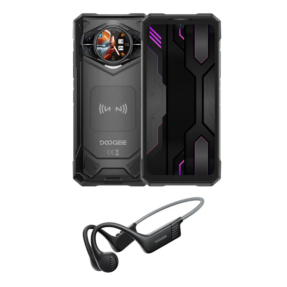 S200X 5G Rugged Phone with Headphones Android 16 1.32” Rear Display(12GB+ 512GB)